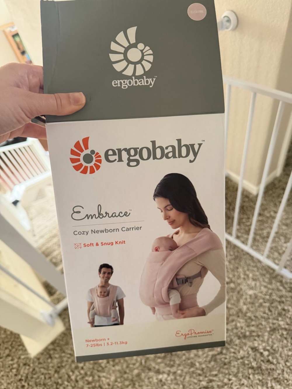 Ergobaby Embrace Newborn Carrier  -  blush